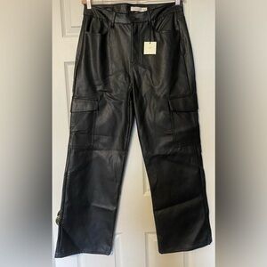 Tgla Faux Leather Cargo Pants 15/16
